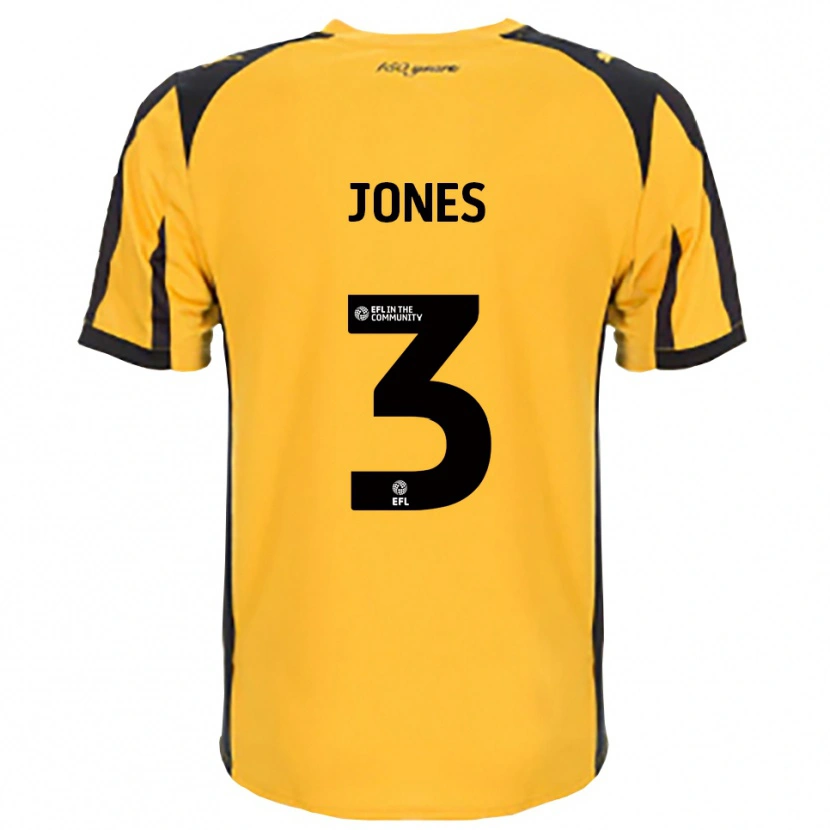 Danxen Mujer Camiseta Dan Jones #3 Naranja Negro 2ª Equipación 2025/26 La Camisa