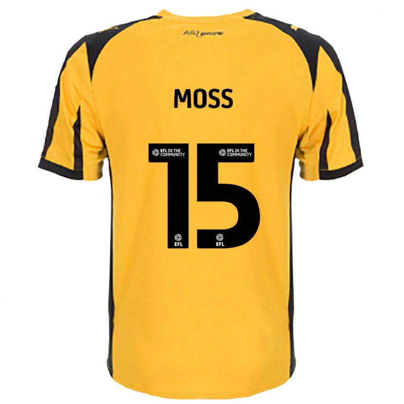 Danxen Mujer Camiseta Lucy Moss #15 Naranja Negro 2ª Equipación 2025/26 La Camisa