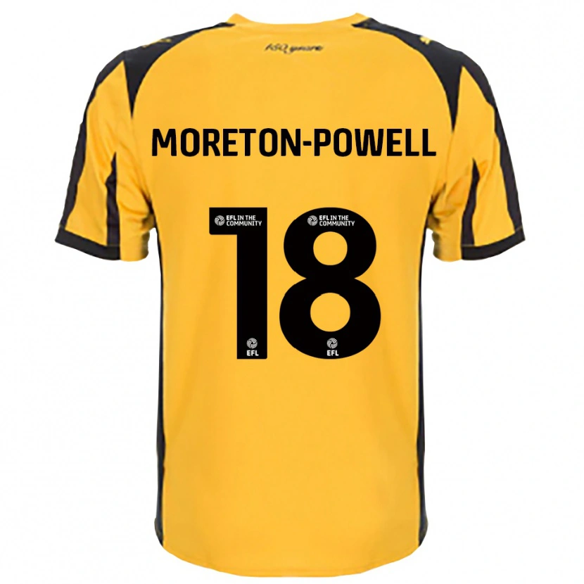 Danxen Mujer Camiseta Erin Moreton-Powell #18 Naranja Negro 2ª Equipación 2025/26 La Camisa
