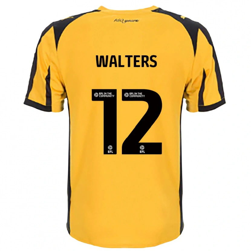 Danxen Mujer Camiseta Rhys Walters #12 Naranja Negro 2ª Equipación 2025/26 La Camisa