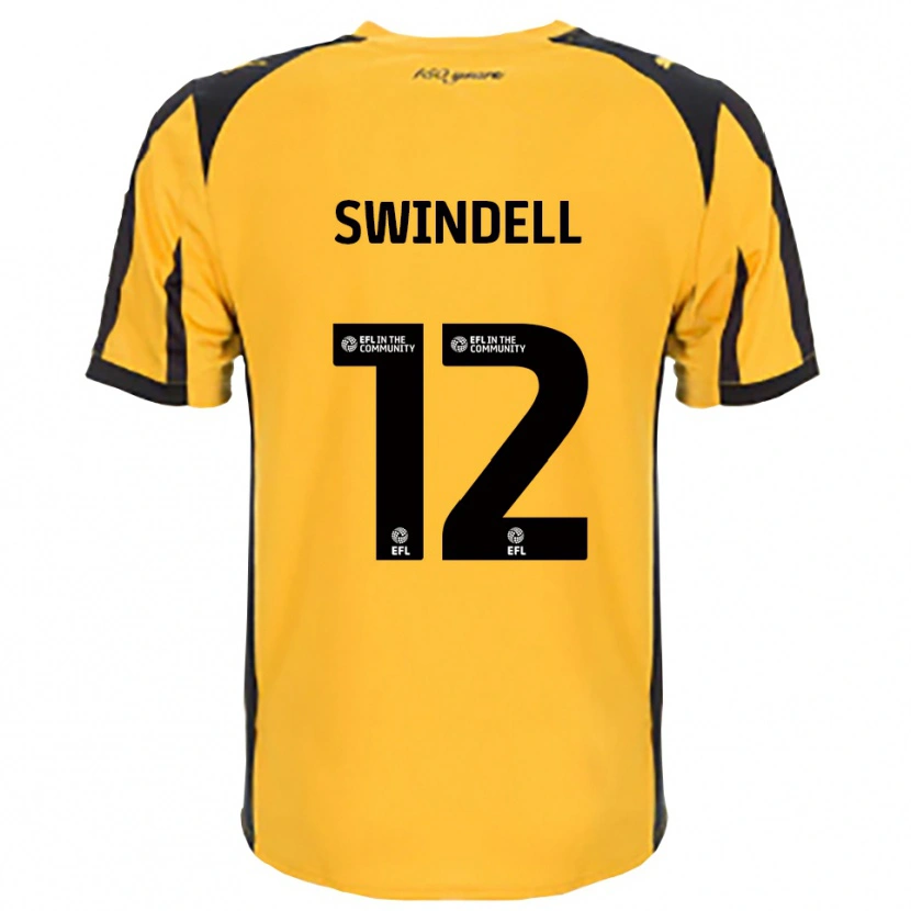Danxen Mujer Camiseta Chloe Swindell #12 Naranja Negro 2ª Equipación 2025/26 La Camisa