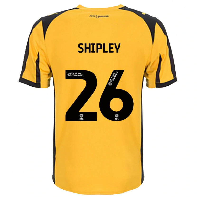 Danxen Mujer Camiseta Jordan Shipley #26 Naranja Negro 2ª Equipación 2025/26 La Camisa
