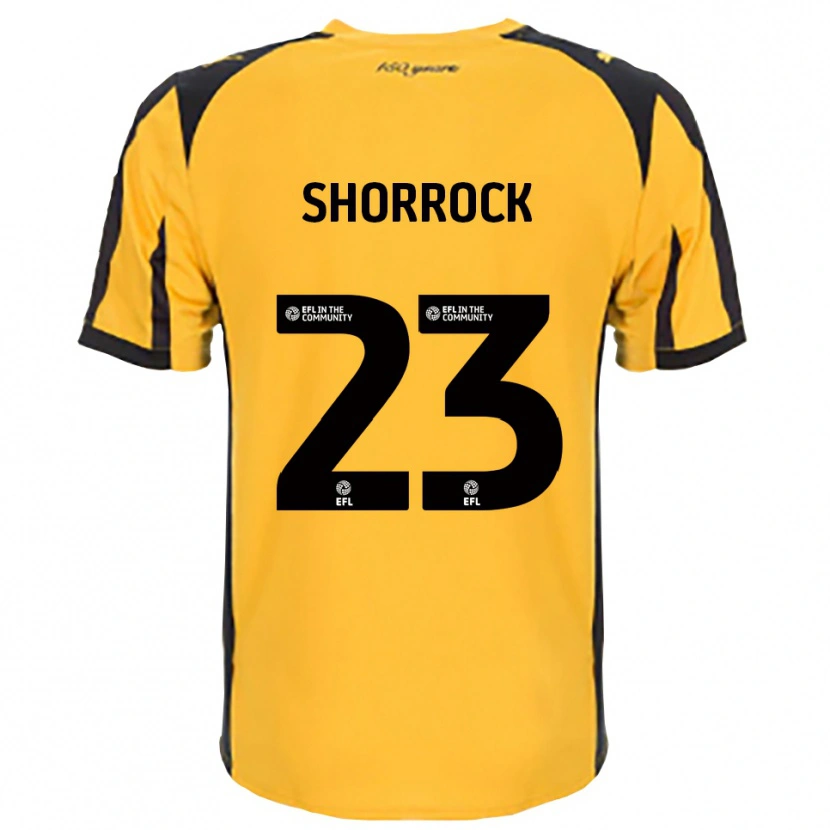 Danxen Mujer Camiseta Jack Shorrock #23 Naranja Negro 2ª Equipación 2025/26 La Camisa