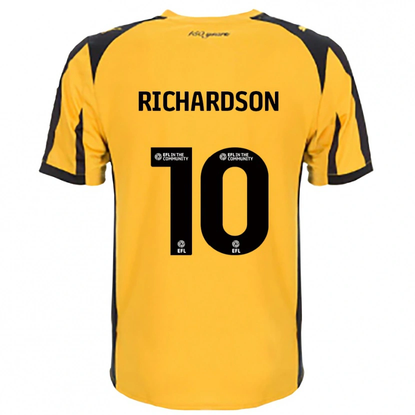 Danxen Mujer Camiseta Kelsey Richardson #10 Naranja Negro 2ª Equipación 2025/26 La Camisa