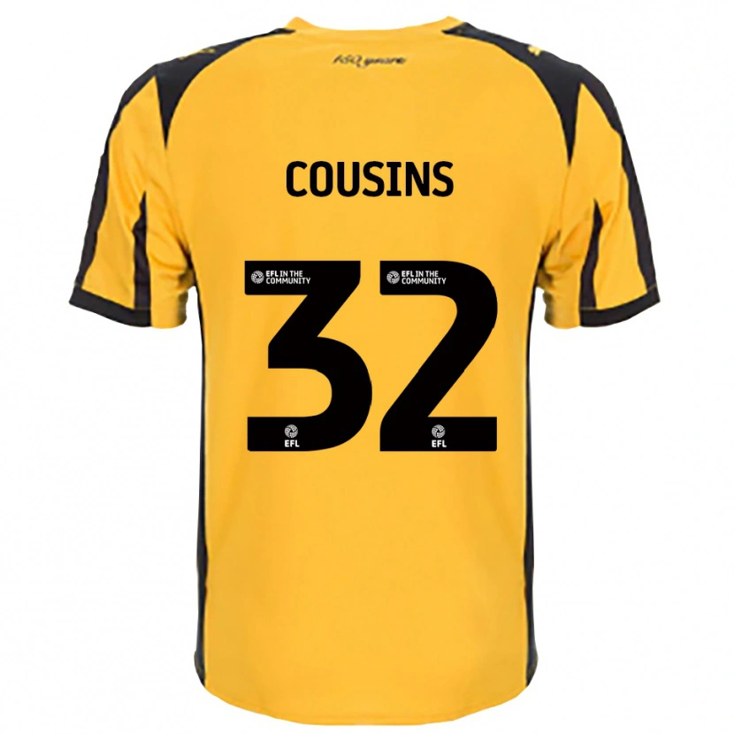 Danxen Mujer Camiseta Logan Cousins #32 Naranja Negro 2ª Equipación 2025/26 La Camisa
