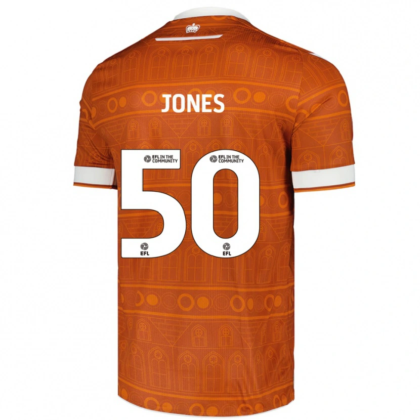 Danxen Mujer Camiseta Jerae Jones #50 Naranja Blanco 2ª Equipación 2025/26 La Camisa