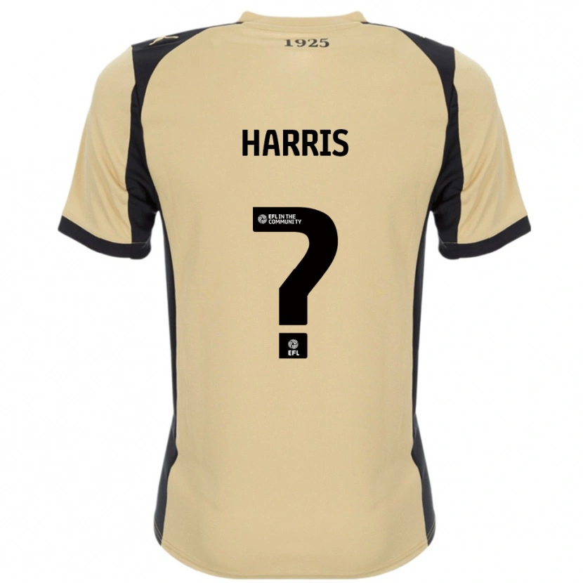 Danxen Mujer Camiseta N. N. Harris #0 Dorado Negro 2ª Equipación 2025/26 La Camisa