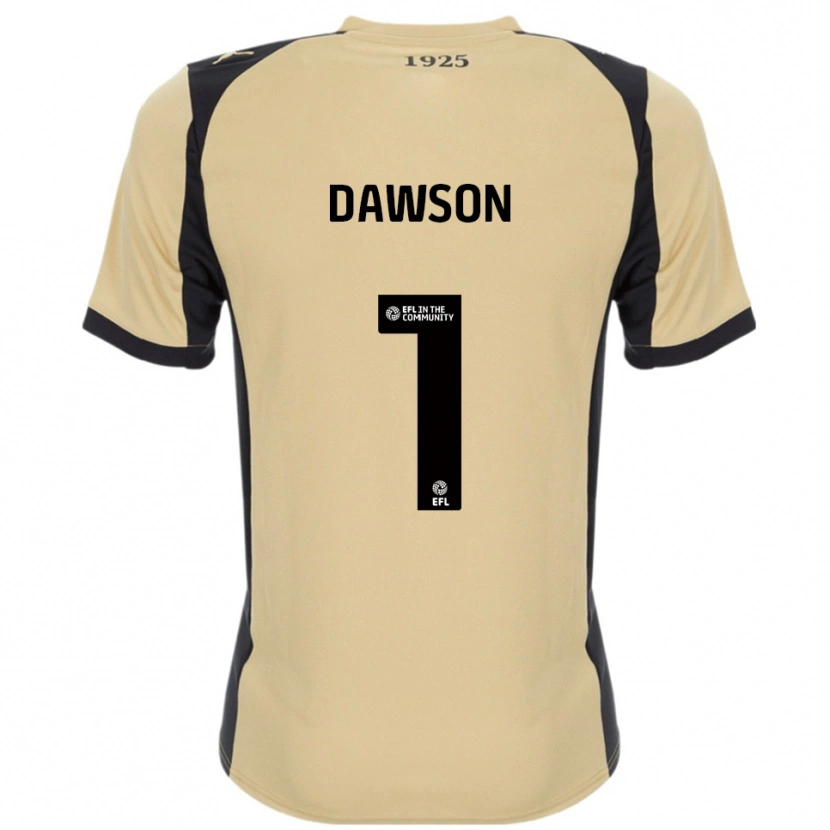 Danxen Mujer Camiseta Cameron Dawson #1 Dorado Negro 2ª Equipación 2025/26 La Camisa