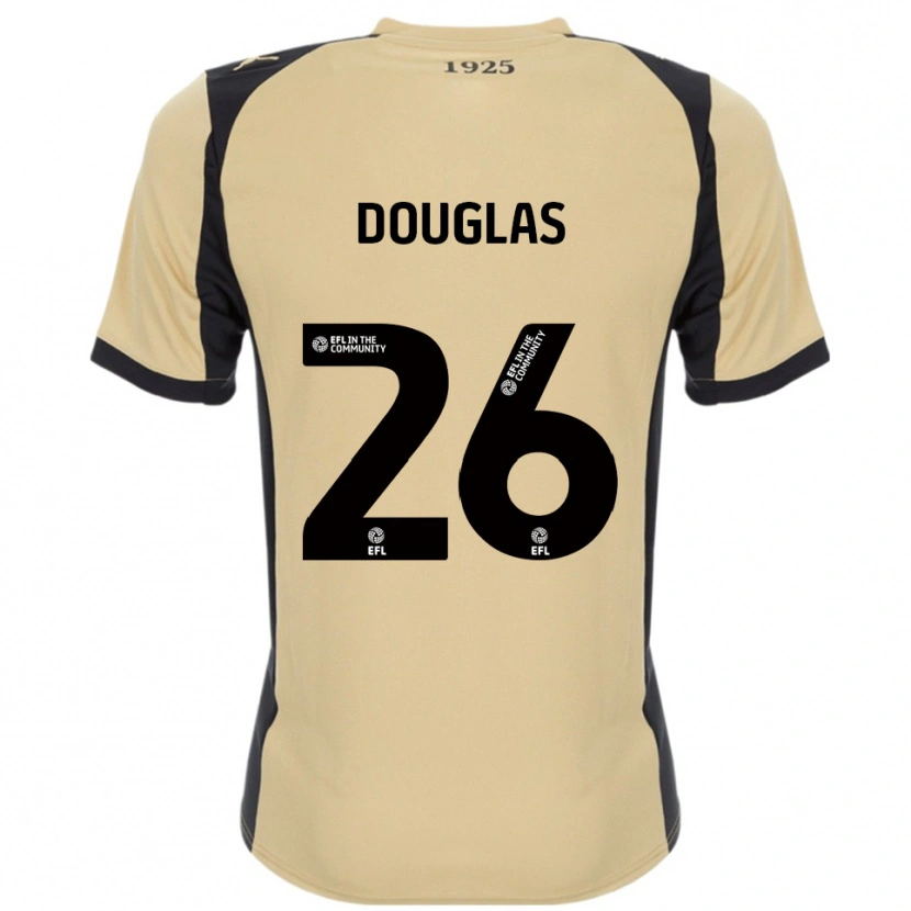 Danxen Mujer Camiseta Hamish Douglas #26 Dorado Negro 2ª Equipación 2025/26 La Camisa