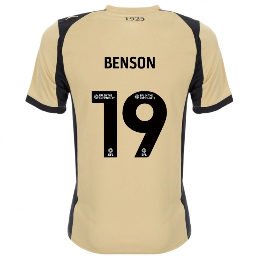 Danxen Mujer Camiseta Josh Benson #19 Dorado Negro 2ª Equipación 2025/26 La Camisa