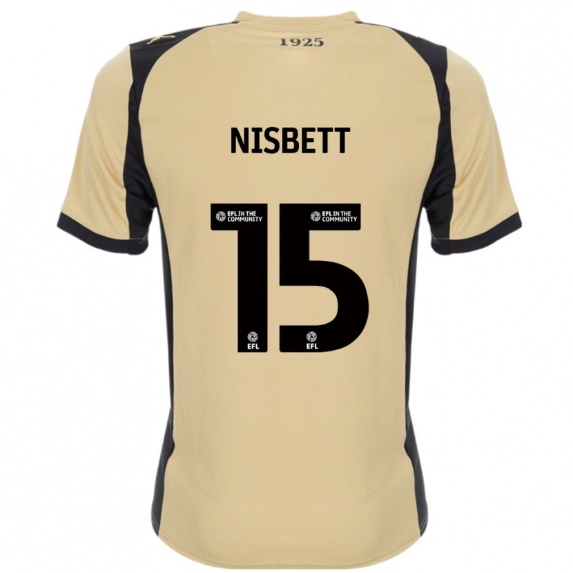 Danxen Mujer Camiseta Kanye Nisbett #15 Dorado Negro 2ª Equipación 2025/26 La Camisa