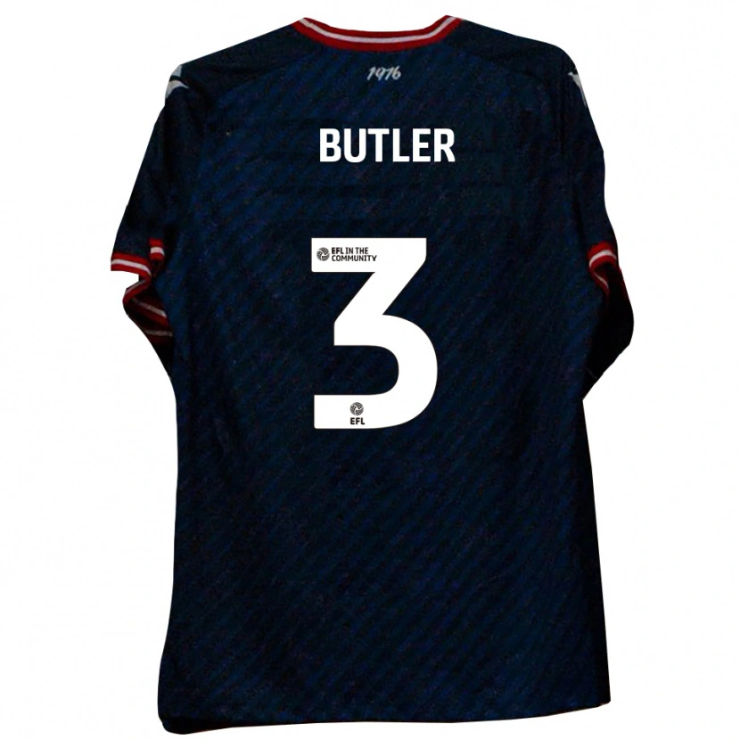 Danxen Mujer Camiseta Dan Butler #3 Azul Marino Rojo 2ª Equipación 2025/26 La Camisa