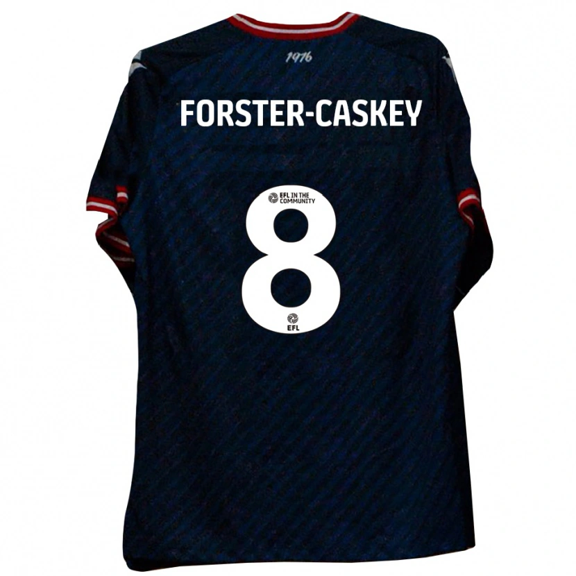 Danxen Mujer Camiseta Jake Forster-Caskey #8 Azul Marino Rojo 2ª Equipación 2025/26 La Camisa