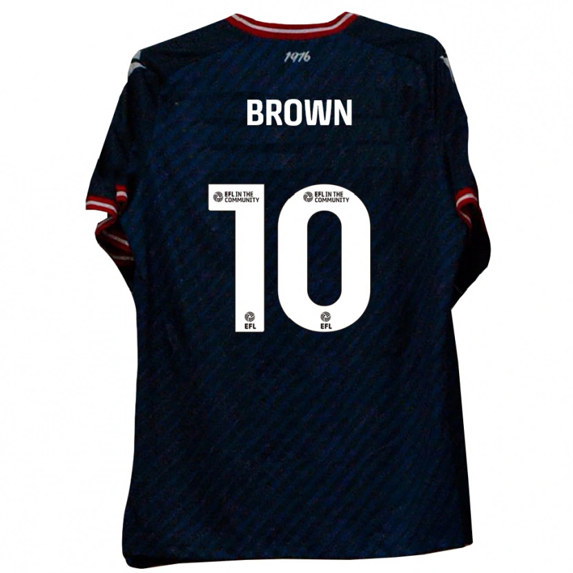 Danxen Mujer Camiseta Lenny Brown #10 Azul Marino Rojo 2ª Equipación 2025/26 La Camisa