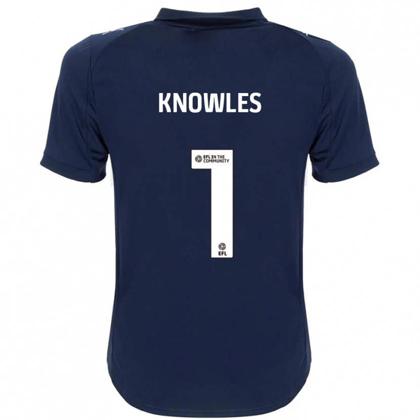 Danxen Mujer Camiseta Amelia Knowles #1 Azul Marino Blanco 2ª Equipación 2025/26 La Camisa