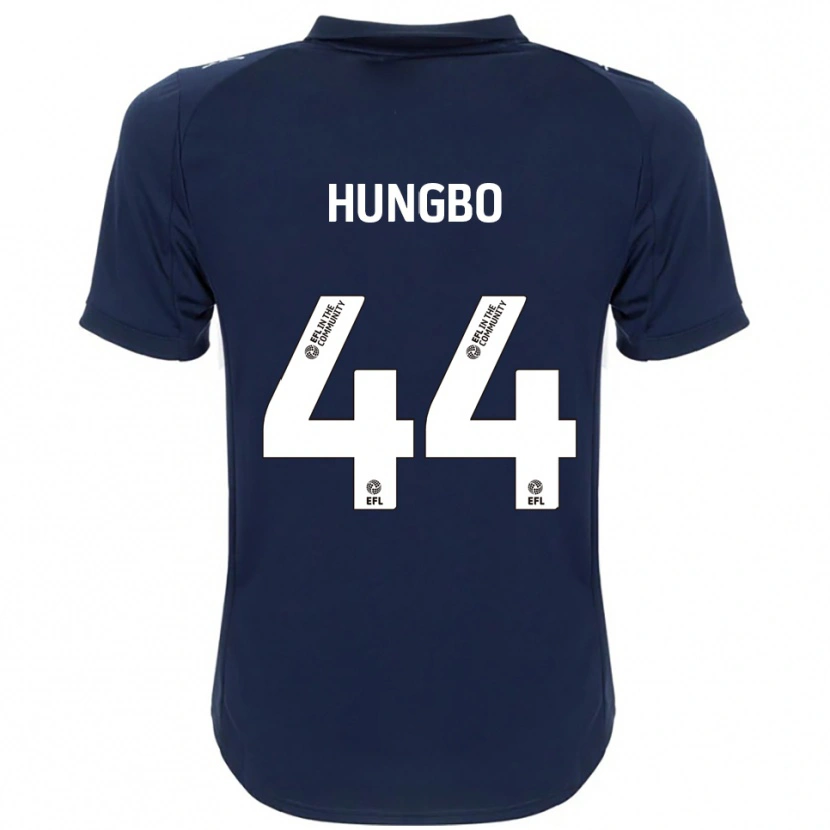 Danxen Mujer Camiseta Joseph Hungbo #44 Azul Marino Blanco 2ª Equipación 2025/26 La Camisa