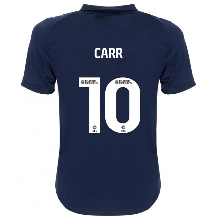 Danxen Mujer Camiseta Grace Carr #10 Azul Marino Blanco 2ª Equipación 2025/26 La Camisa