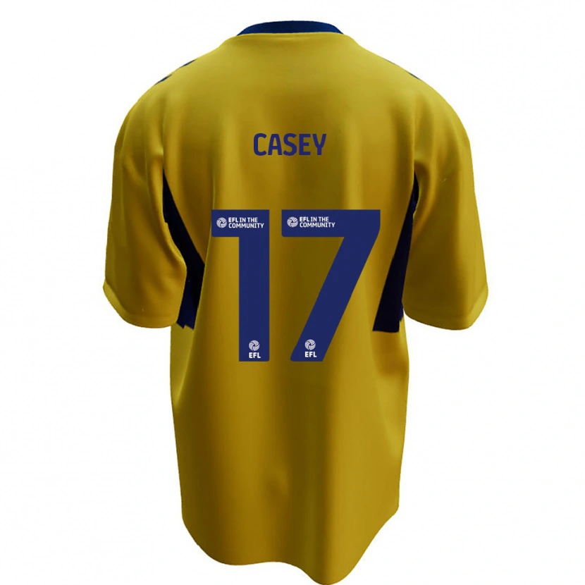 Danxen Mujer Camiseta Dan Casey #17 Amarillo Azul 2ª Equipación 2025/26 La Camisa