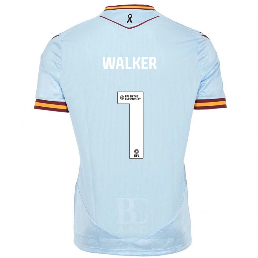 Danxen Mujer Camiseta Sam Walker #1 Celeste 2ª Equipación 2025/26 La Camisa