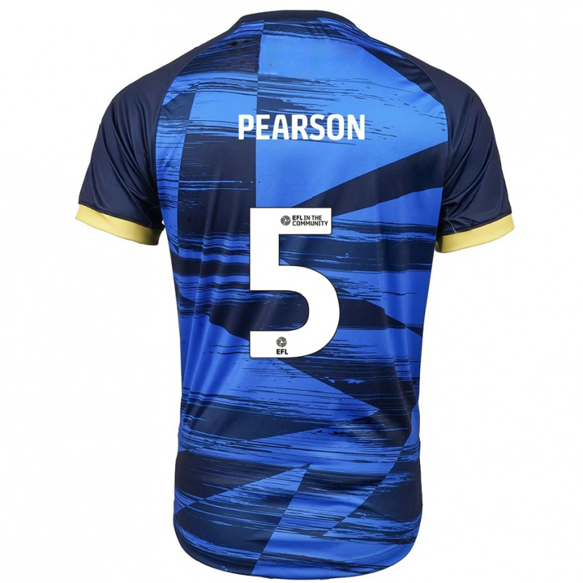 Danxen Mujer Camiseta Matty Pearson #5 Azul Azul Marino 2ª Equipación 2025/26 La Camisa