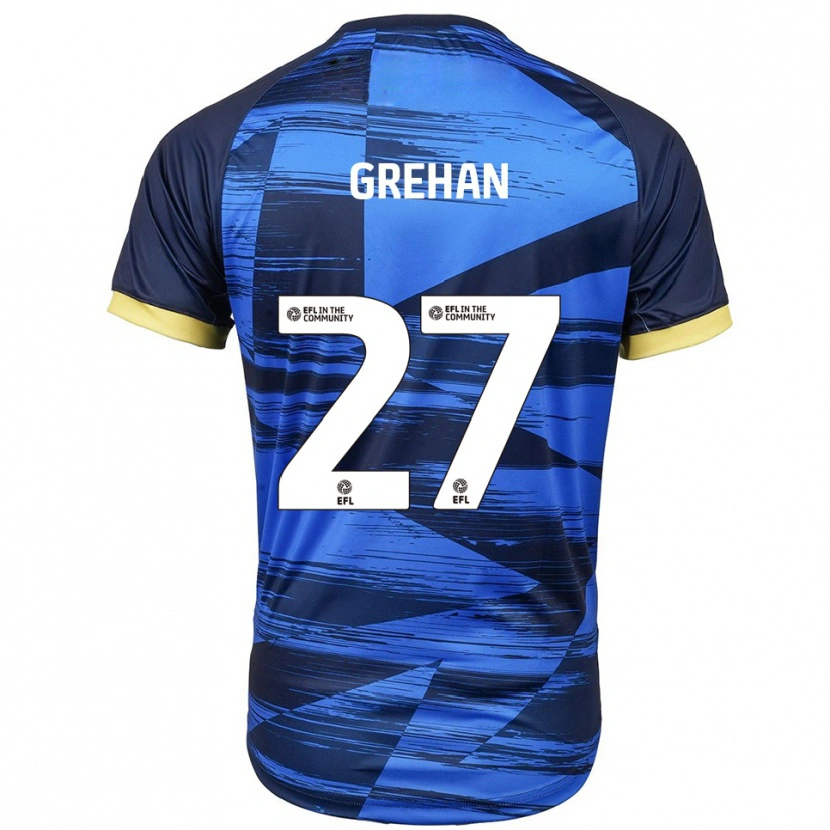 Danxen Mujer Camiseta Seán Grehan #27 Azul Azul Marino 2ª Equipación 2025/26 La Camisa