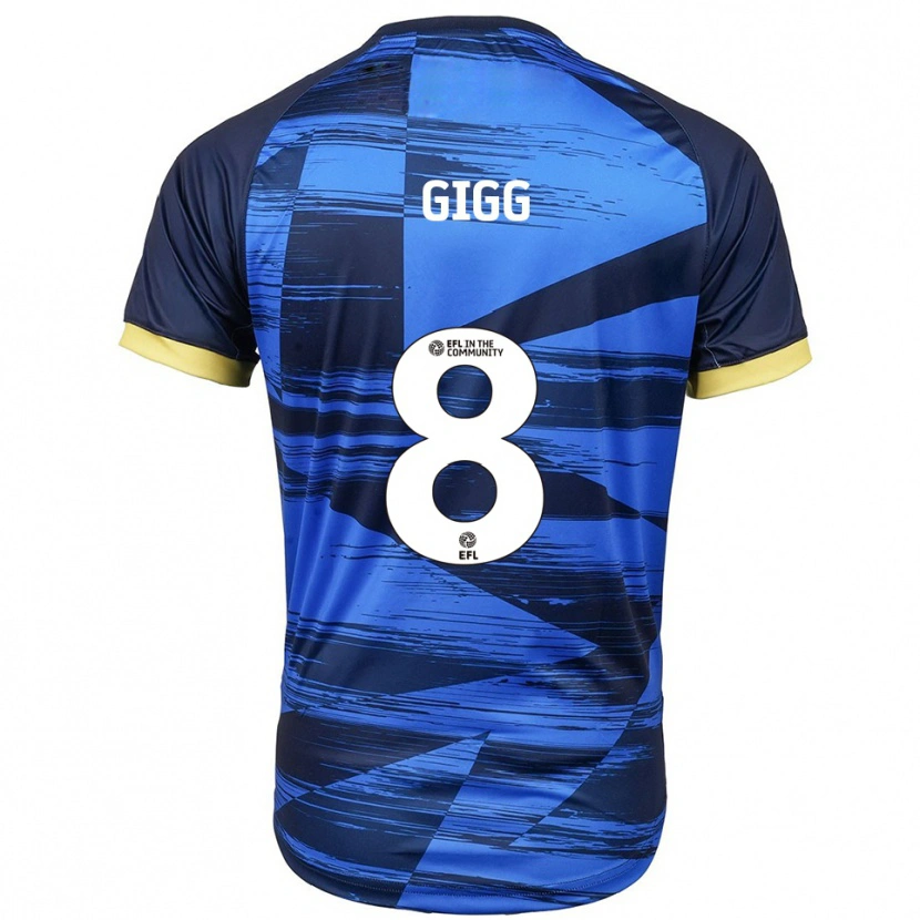 Danxen Mujer Camiseta Izzy Gigg #8 Azul Azul Marino 2ª Equipación 2025/26 La Camisa