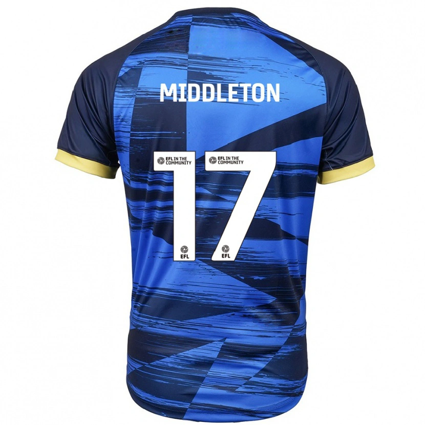 Danxen Mujer Camiseta Glenn Middleton #17 Azul Azul Marino 2ª Equipación 2025/26 La Camisa
