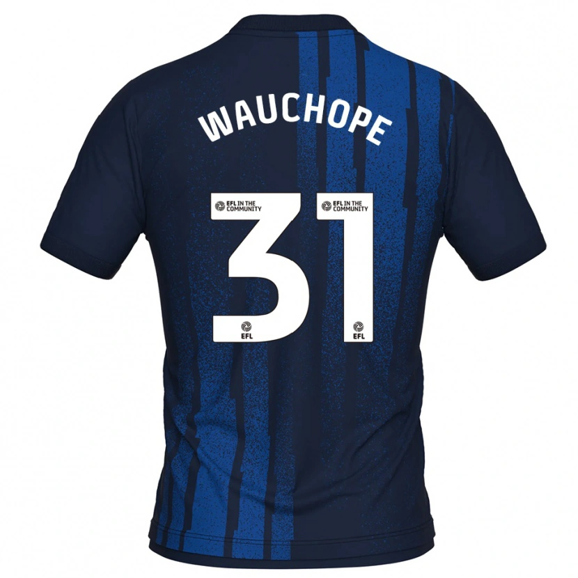 Danxen Mujer Camiseta Darien Wauchope #31 Azul Marino Blanco 2ª Equipación 2025/26 La Camisa
