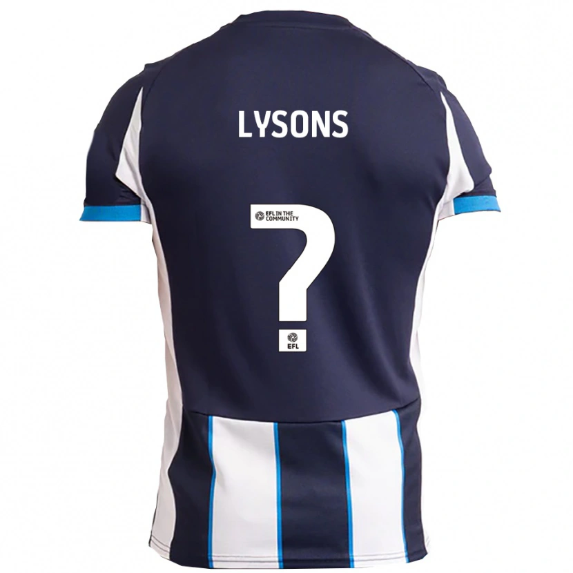 Danxen Mujer Camiseta Emma Lysons #0 Blanco Azul Marino 2ª Equipación 2025/26 La Camisa