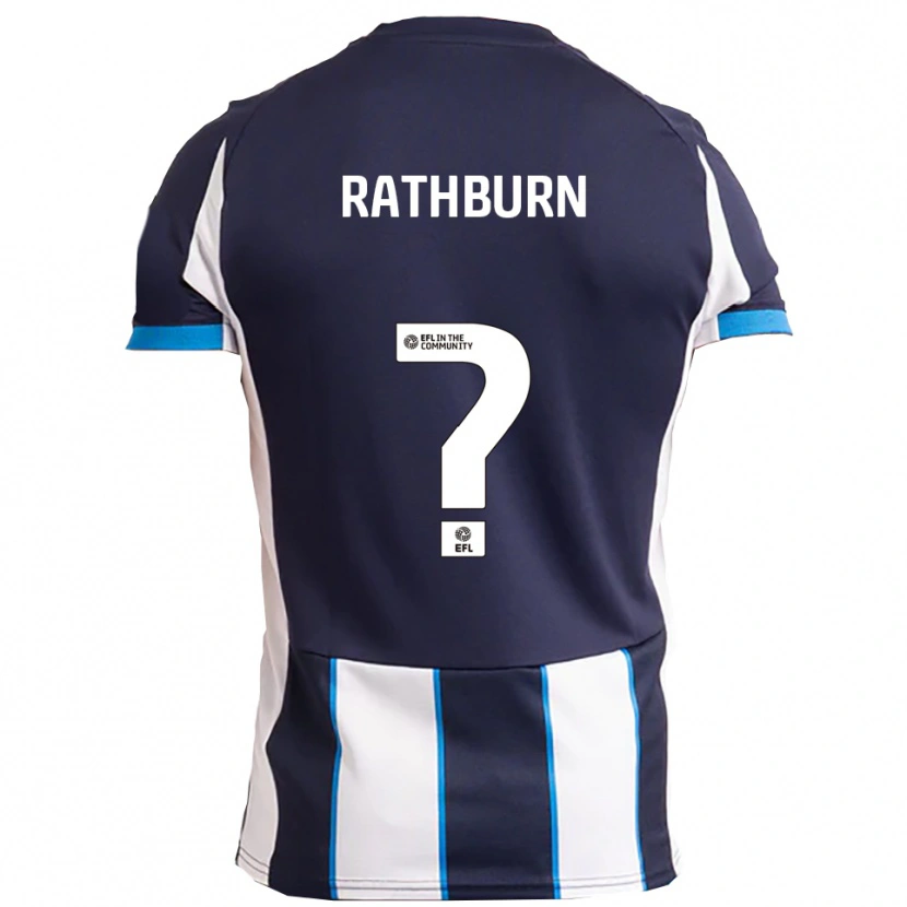 Danxen Mujer Camiseta Levi Rathburn #0 Blanco Azul Marino 2ª Equipación 2025/26 La Camisa