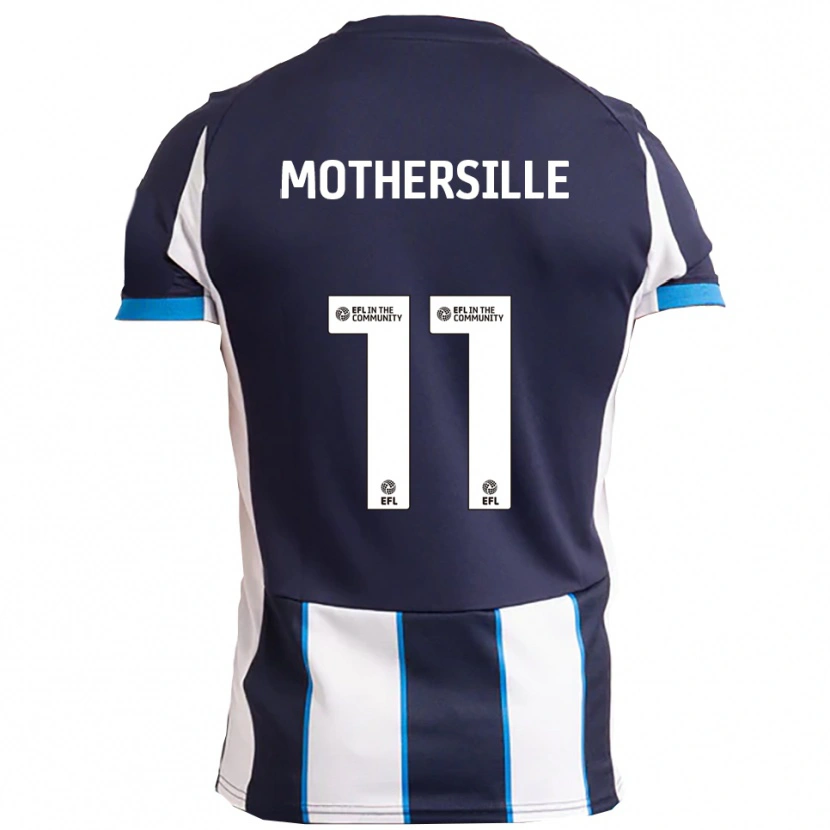 Danxen Mujer Camiseta Malik Mothersille #11 Blanco Azul Marino 2ª Equipación 2025/26 La Camisa