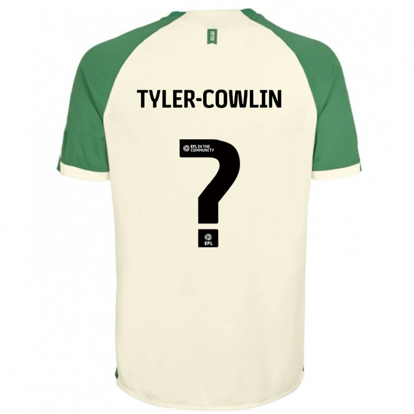 Danxen Mujer Camiseta Danny Tyler-Cowlin #0 Blanco Hueso Verde 2ª Equipación 2025/26 La Camisa