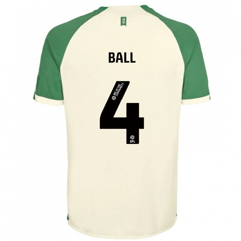 Danxen Mujer Camiseta Dominic Ball #4 Blanco Hueso Verde 2ª Equipación 2025/26 La Camisa
