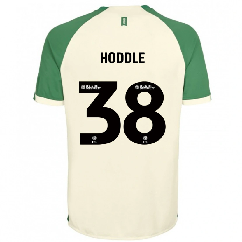Danxen Mujer Camiseta George Hoddle #38 Blanco Hueso Verde 2ª Equipación 2025/26 La Camisa