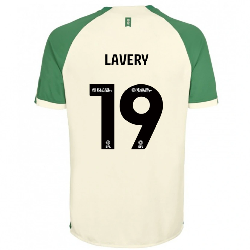 Danxen Mujer Camiseta Shayne Lavery #19 Blanco Hueso Verde 2ª Equipación 2025/26 La Camisa