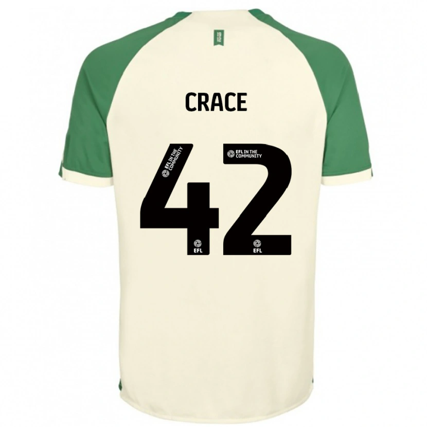Danxen Mujer Camiseta Dempsey Crace #42 Blanco Hueso Verde 2ª Equipación 2025/26 La Camisa