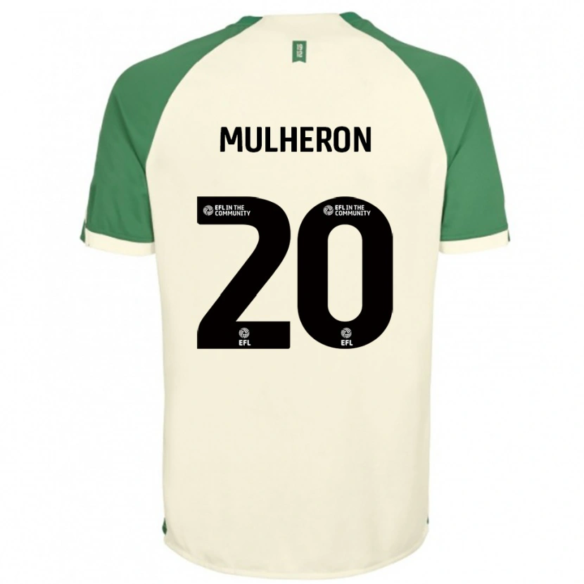 Danxen Mujer Camiseta Bronwyn Mulheron #20 Blanco Hueso Verde 2ª Equipación 2025/26 La Camisa
