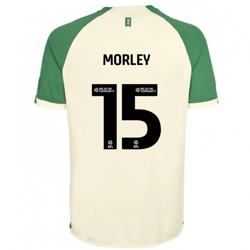 Danxen Mujer Camiseta Jess Morley #15 Blanco Hueso Verde 2ª Equipación 2025/26 La Camisa
