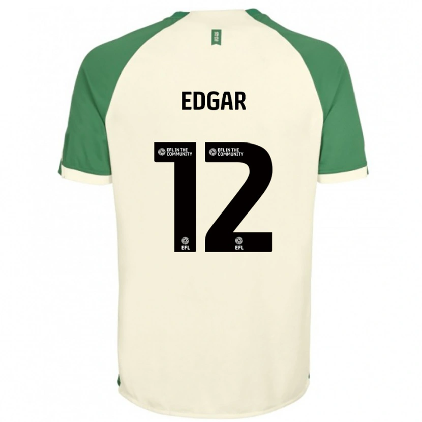 Danxen Mujer Camiseta Sammy Edgar #12 Blanco Hueso Verde 2ª Equipación 2025/26 La Camisa