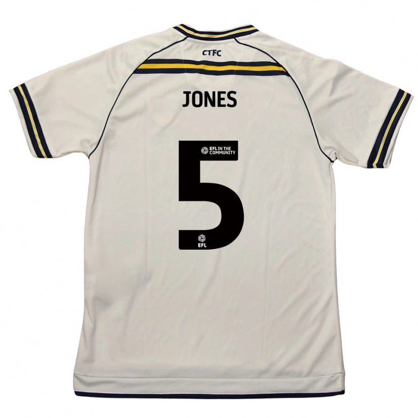 Danxen Mujer Camiseta Courtney Jones #5 Blanco Azul Marino 2ª Equipación 2025/26 La Camisa