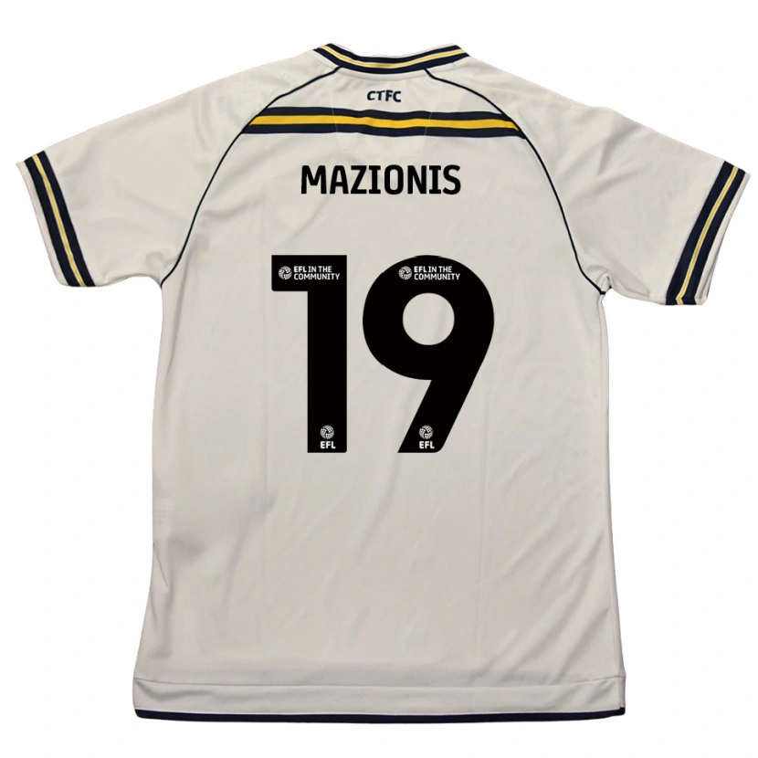 Danxen Mujer Camiseta Jokūbas Mažionis #19 Blanco Azul Marino 2ª Equipación 2025/26 La Camisa