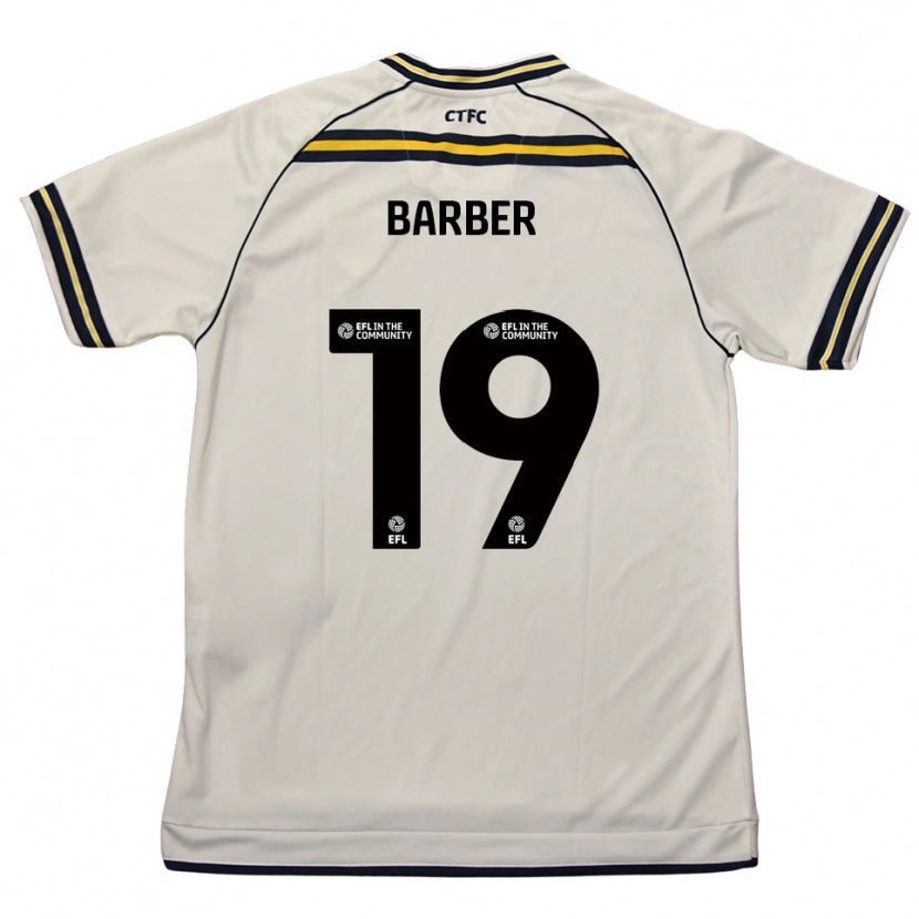 Danxen Mujer Camiseta Mark Barber #19 Blanco Azul Marino 2ª Equipación 2025/26 La Camisa