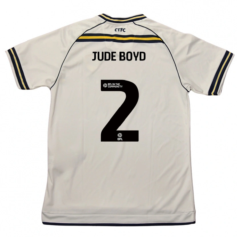 Danxen Mujer Camiseta Arkell Jude-Boyd #2 Blanco Azul Marino 2ª Equipación 2025/26 La Camisa