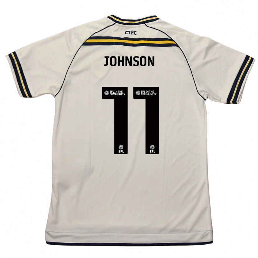 Danxen Mujer Camiseta Lenny Johnson #11 Blanco Azul Marino 2ª Equipación 2025/26 La Camisa