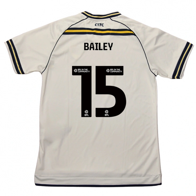 Danxen Mujer Camiseta Ieuan Bailey #15 Blanco Azul Marino 2ª Equipación 2025/26 La Camisa