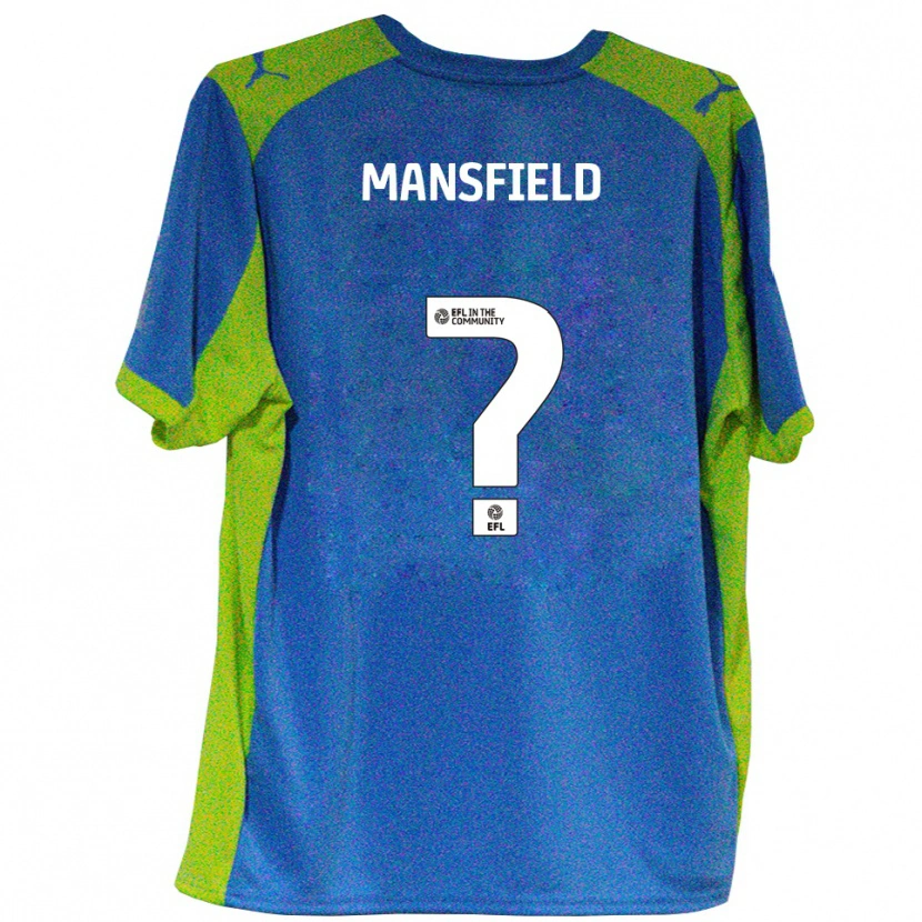 Danxen Mujer Camiseta Ronan Mansfield #0 Celeste Amarillo 2ª Equipación 2025/26 La Camisa