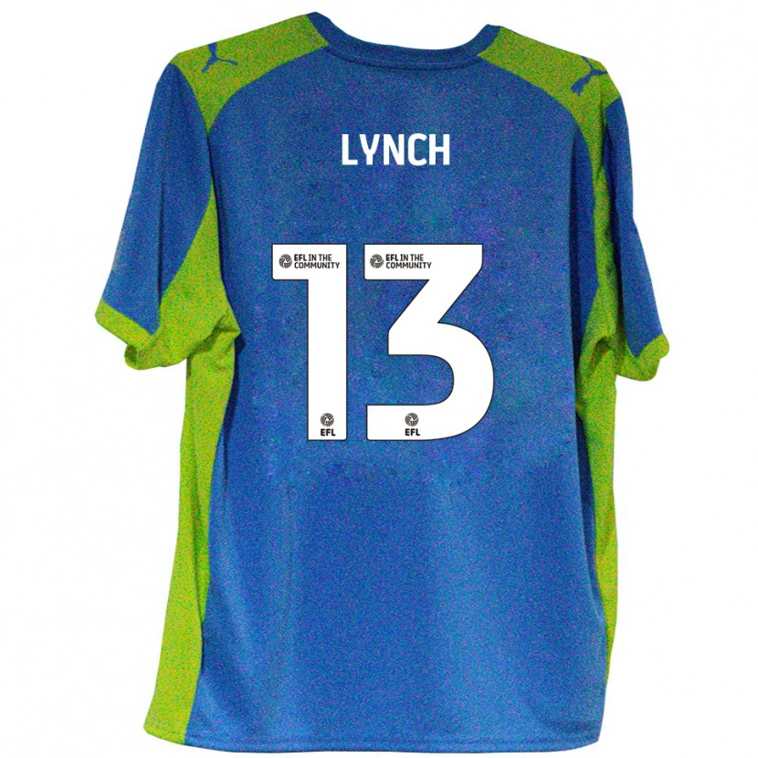 Danxen Mujer Camiseta Jay Lynch #13 Celeste Amarillo 2ª Equipación 2025/26 La Camisa