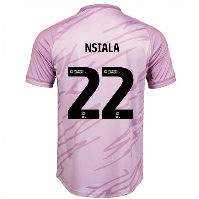 Danxen Mujer Camiseta Toto Nsiala #22 Rosa Negro 2ª Equipación 2025/26 La Camisa