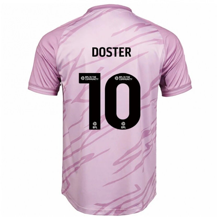 Danxen Mujer Camiseta Katie Doster #10 Rosa Negro 2ª Equipación 2025/26 La Camisa