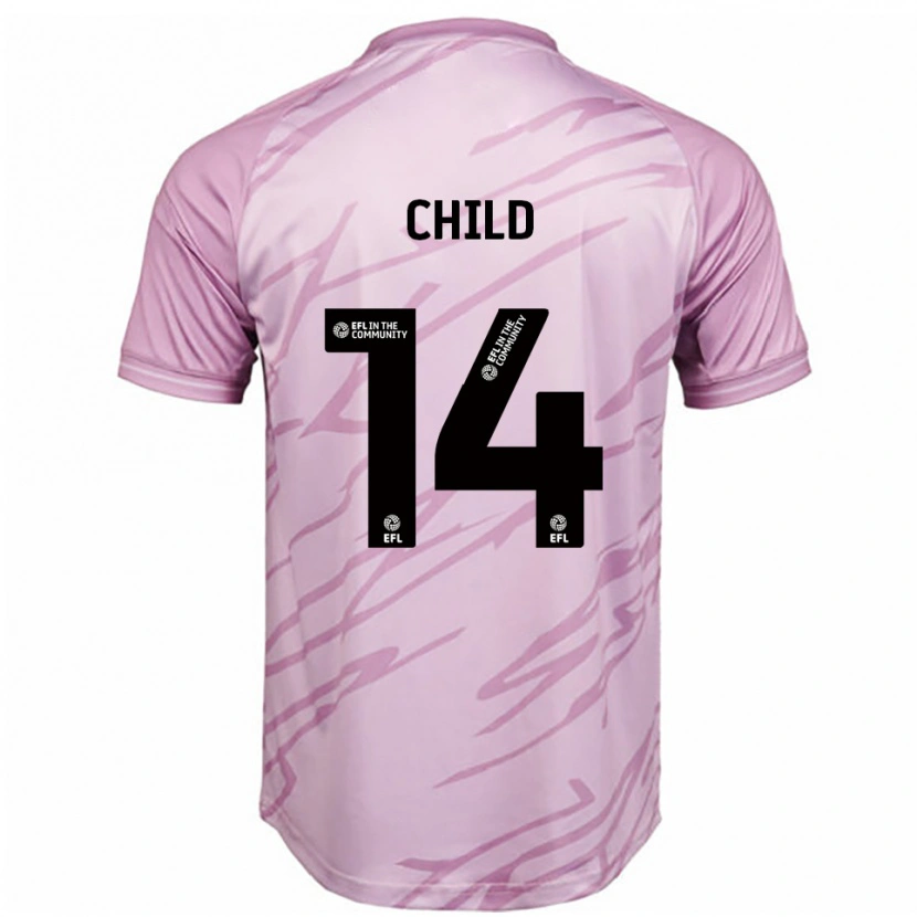 Danxen Mujer Camiseta Zoe Child #14 Rosa Negro 2ª Equipación 2025/26 La Camisa